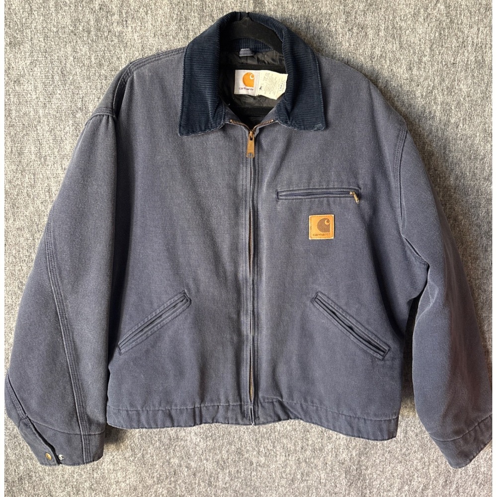 Carhartt Detroit Jacket JQ0492 – Midnight (1997) – Quilt-Lined Boulder Canvas